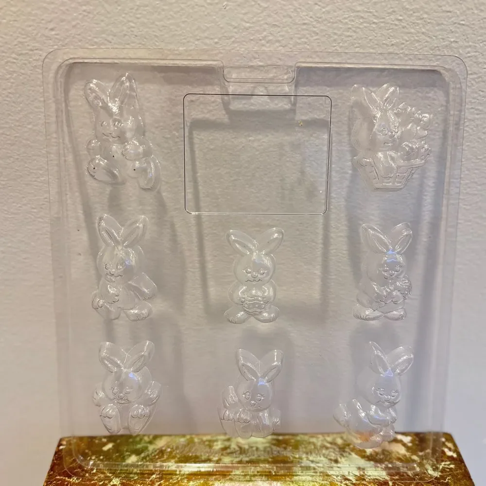Lot of 9 Vintage Candy Mold Christmas Easter Precious Memories Valentine Holiday